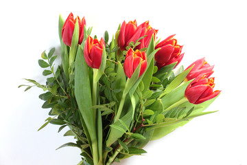 Roter Tulpenstrauß