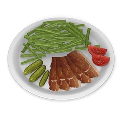 3d render of artificial food