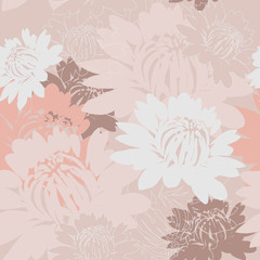 Fototapeta na wymiar vector seamless flower wallpaper