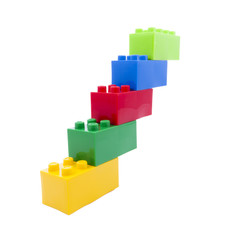 Colored construction toys, symbolizes success.