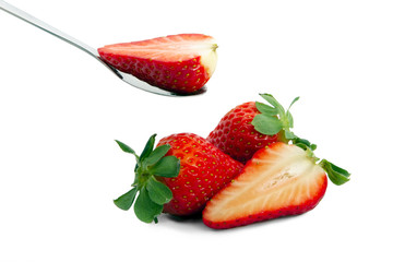 Offering delicious strawberry bucket.