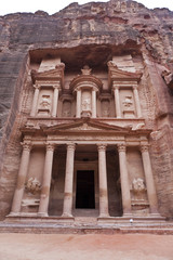 Facade of the Treasury - Al Khazneh - Petra - Jordan