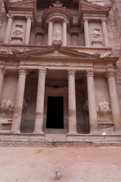 Facade of the Treasury - Al Khazneh - Petra - Jordan