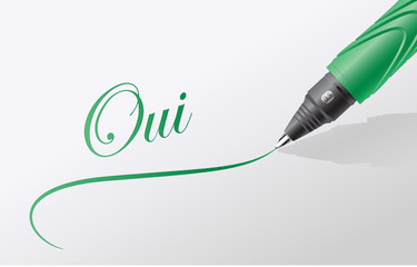 signature de mariage, contrat