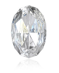 Oval cut diamond