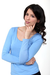 Fototapeta premium Portrait of a beautiful woman