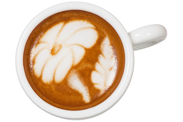 coffee cup, top view