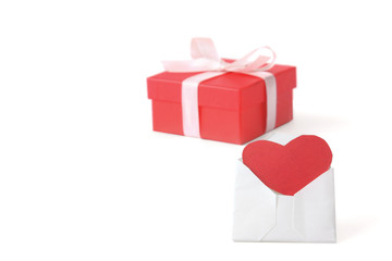 Gift box with heart