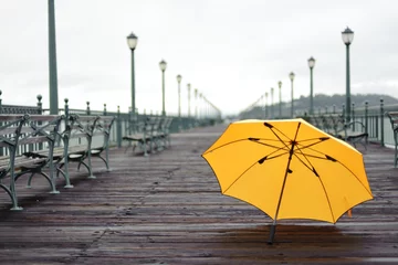 Fensteraufkleber Pier after rain © Heorshe