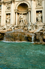 Rome in October.The Trevi.
