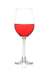 Red wine glass