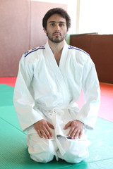 judoka on tatami