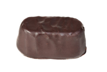 candy in a chocolate on a white background