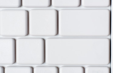 White laptop keyboard close-up