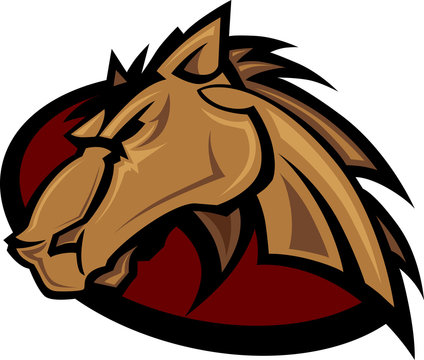 Mustang Stallion Graphic Mascot Vector Image