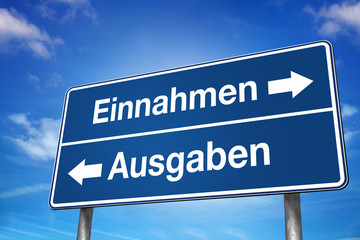 Obraz premium Einnahmen und Ausgaben