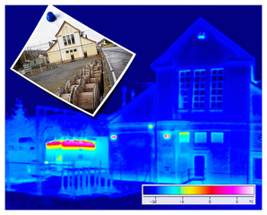 thermal imaging of a transformer station