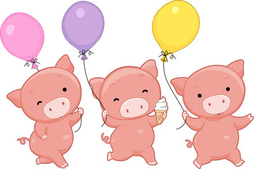 Pig Balloons