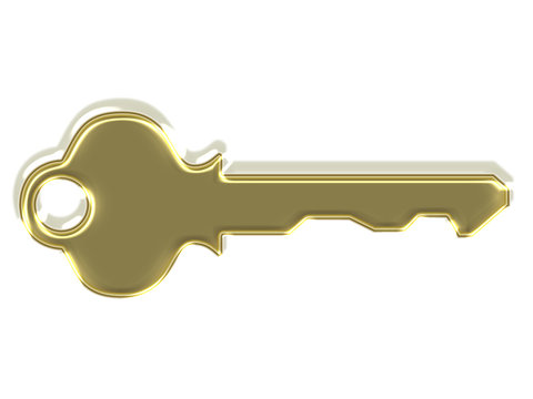 &Iacute;cone dourado - chave moderna