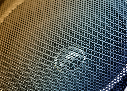 Speaker grill close up
