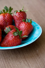 Strawberries on Plate