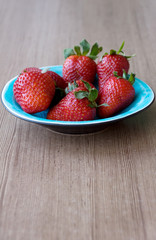 Strawberries on Plate