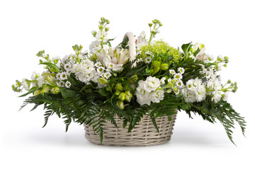 Basket with flowers