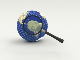 Search and examination of information on the Earth