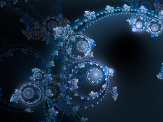 Abstraction of clockwork water, steampunk design