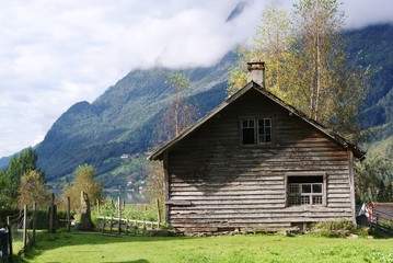 Norwegian wooden house