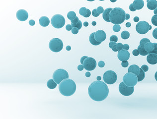 Abstract 3d spheres background