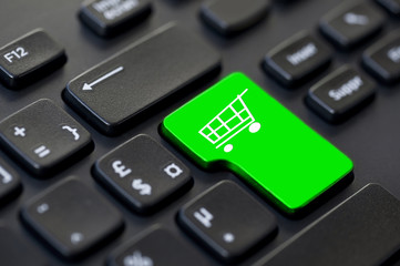 Touche clavier caddie vert