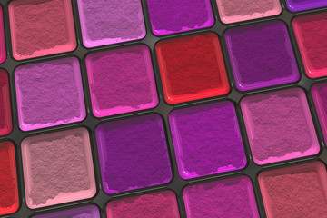 Colorful eyeshadow palette