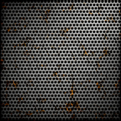 Perforated metal background