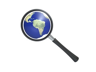 Search and examination of information on the Earth