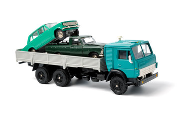 Transportation of toy cars for disposal