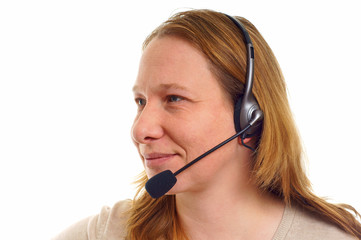 Woman with headphone