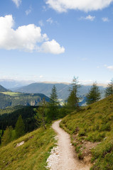 Fototapeta na wymiar Widoki Seiser Alm - Dolomity - Alpy