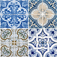Vintage ceramic tiles