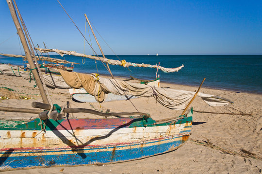 Outrigger canoes