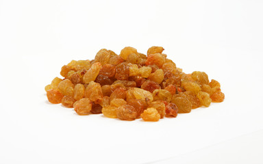 Raisins isolated on a white background