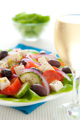 Greek salad dinner