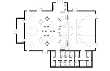 Concept Lounge Entertainment Space - Floor Plan