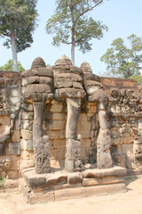 Fototapeta premium Terrace of the elephants, Angkor Thom