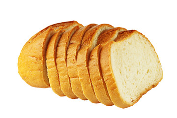 Bread, isolated on a white background.