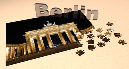 Naklejka premium 3D Puzzle - Berlin