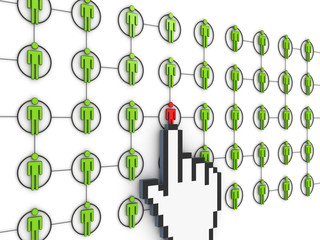 Social network concept.