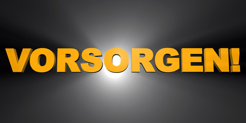 3D Gelbe Strahlen - Vorsorgen