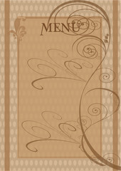 Vector decorative Menu design