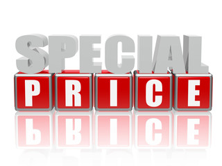special price - letters and cubes